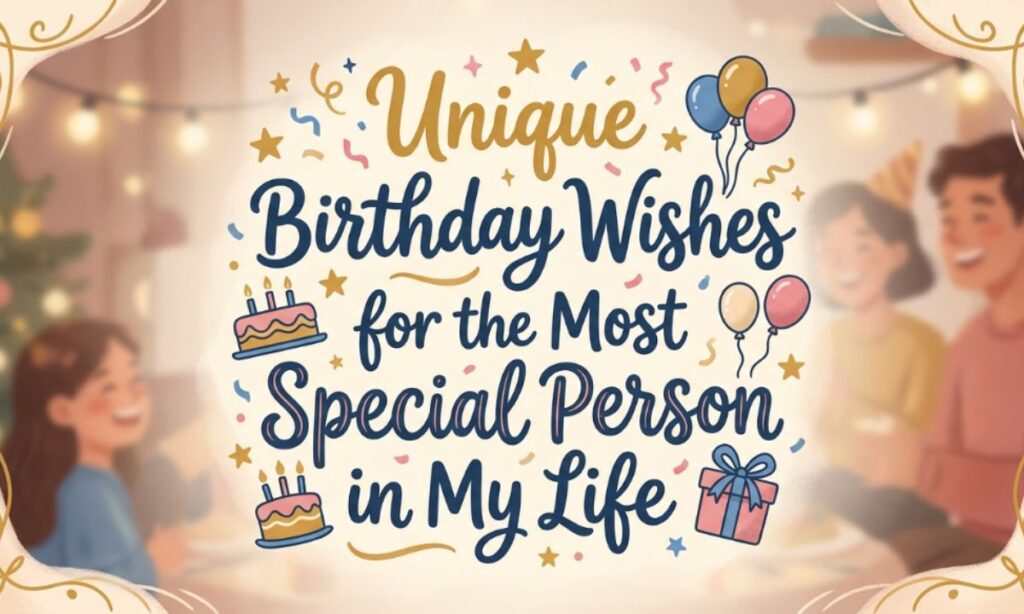 Unique Birthday Wishes for the Most Special Person in My Life