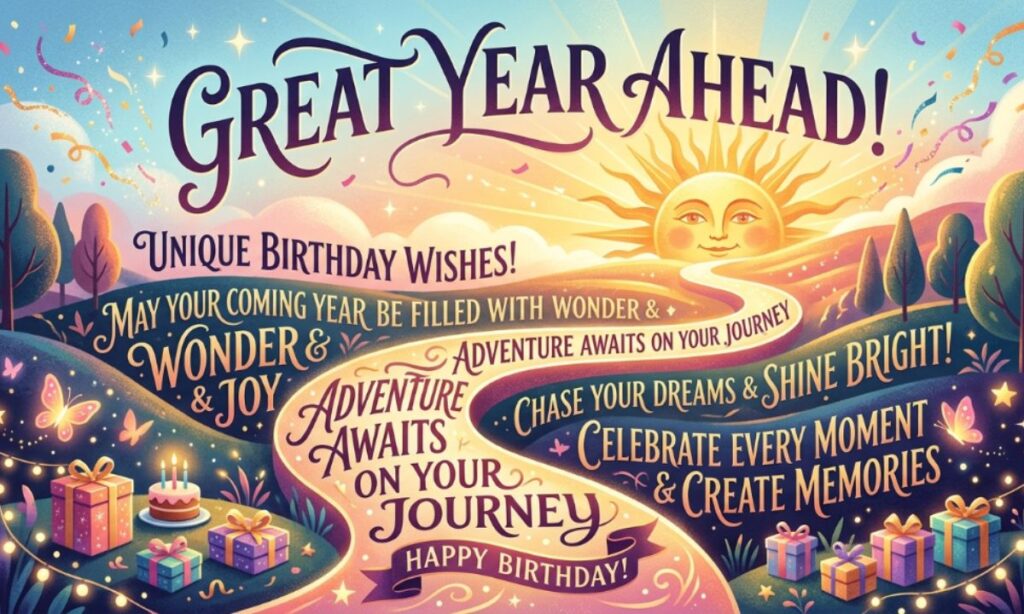 Unique Great Year Ahead Birthday Wishes