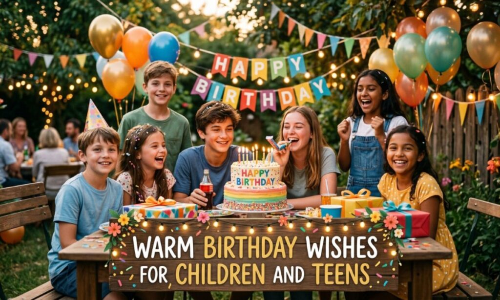 Warm Birthday Wishes for Children and Teens