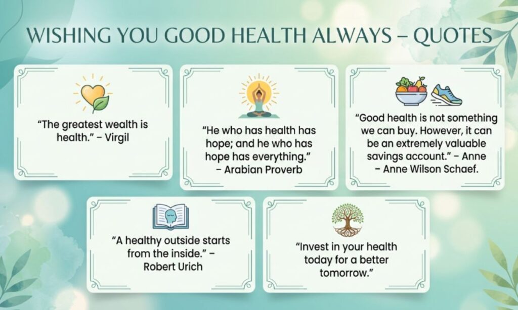 Wishing You Good Health Always – Quotes