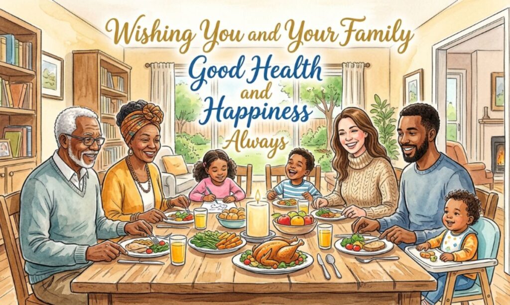Wishing You and Your Family Good Health and Happiness Always