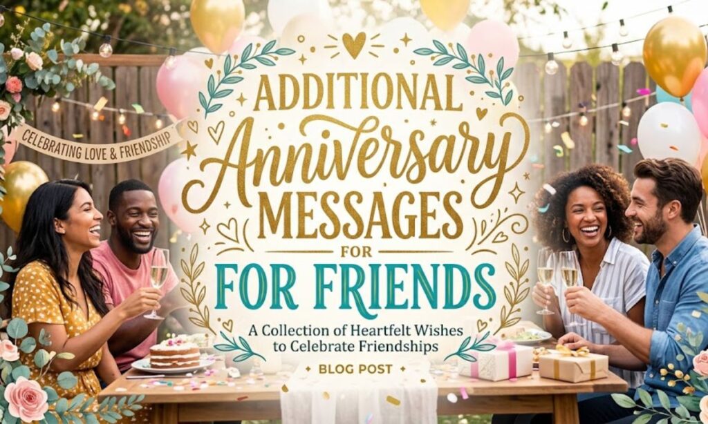 Additional Anniversary Messages for Friends