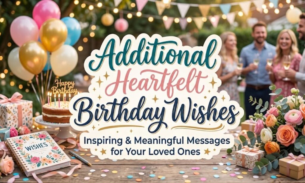 Additional Heartfelt Birthday Wishes