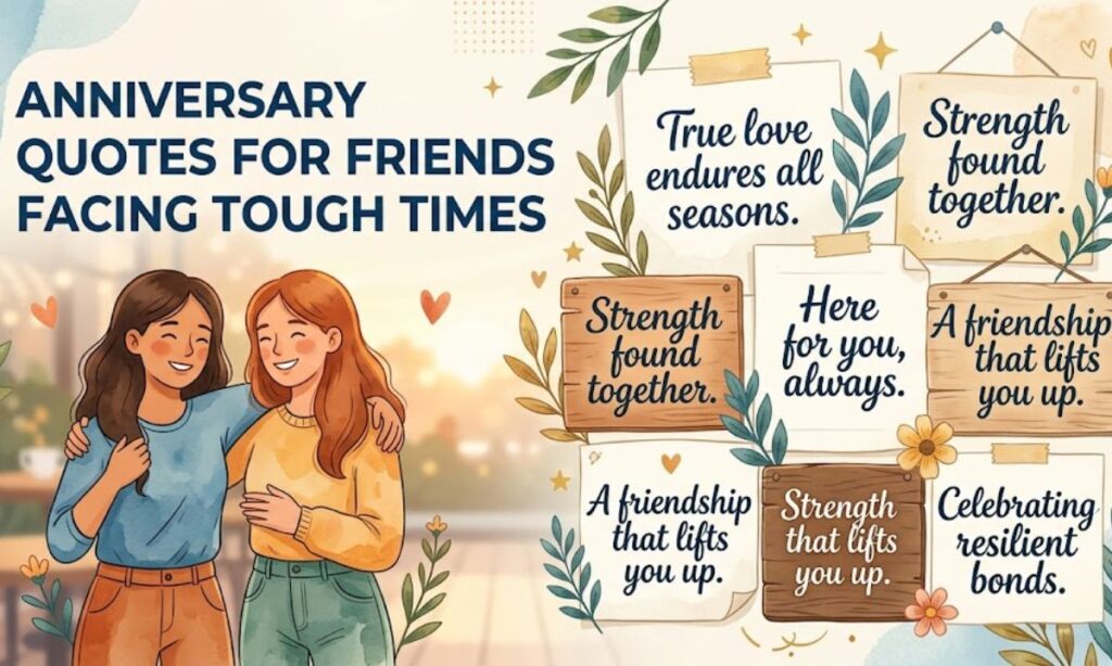 Anniversary Quotes for Friends Facing Tough Times