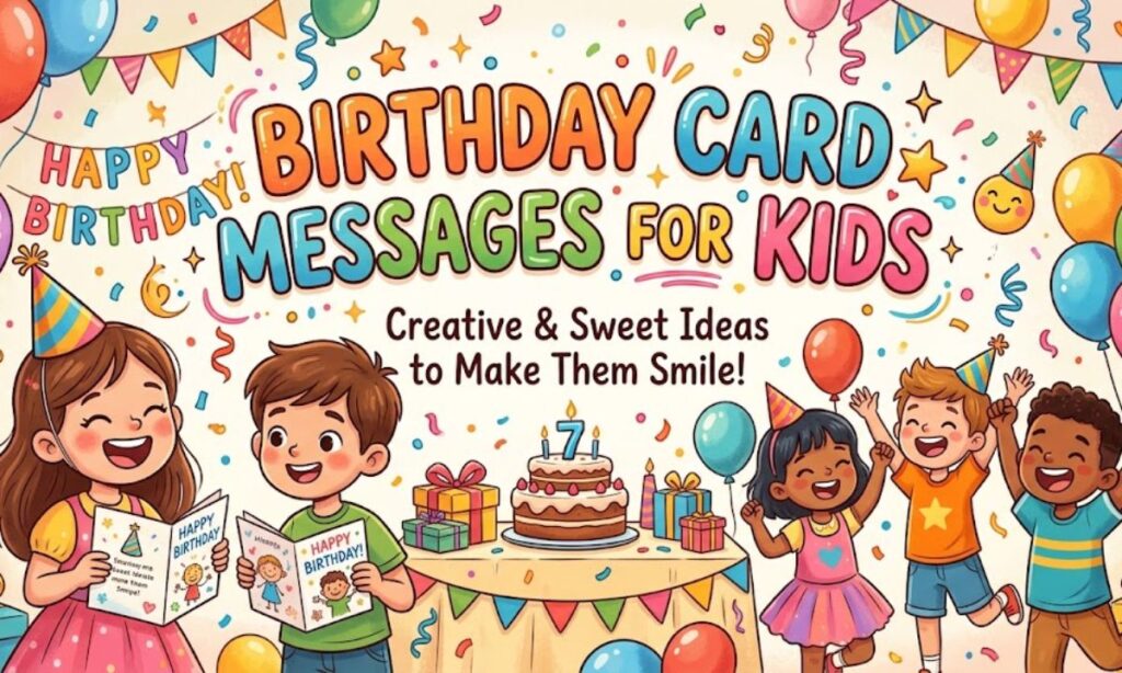 Birthday Card Messages for Kids