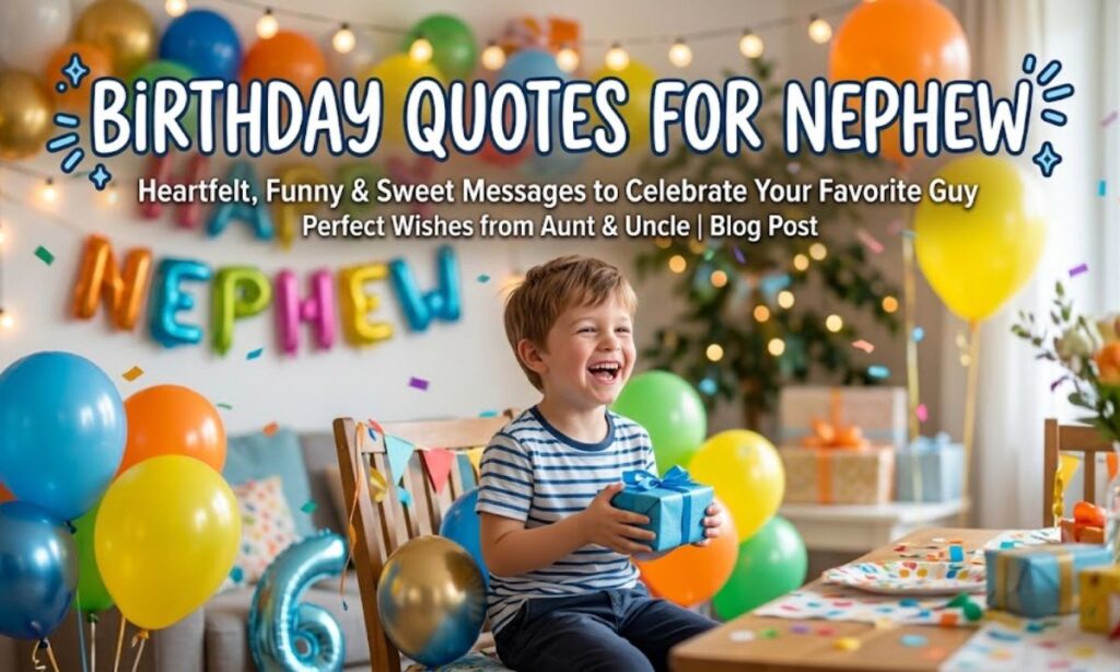 Birthday Quotes for Nephew