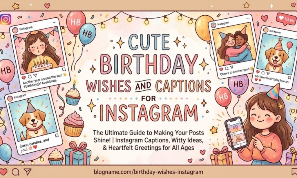 Cute Birthday Wishes and Captions for Instagram