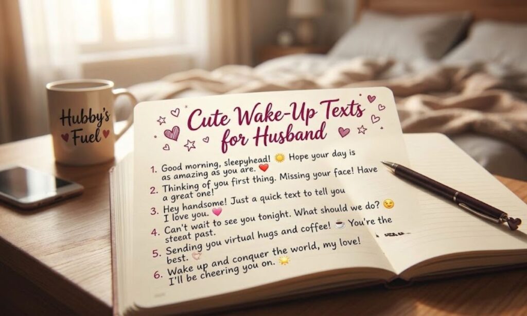 Cute Wake-Up Texts for Husband