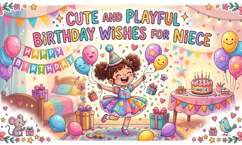 Cute and Playful Birthday Wishes for Niece