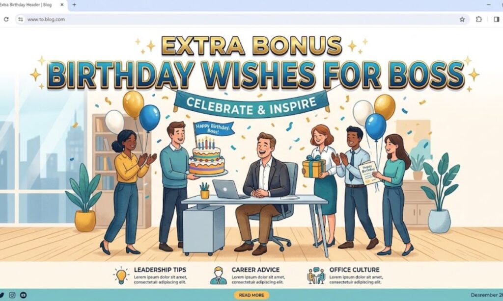 Extra Bonus Birthday Wishes for Boss