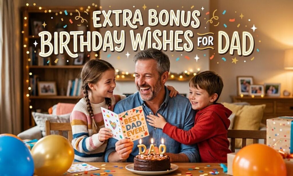 Extra Bonus Birthday Wishes for Dad