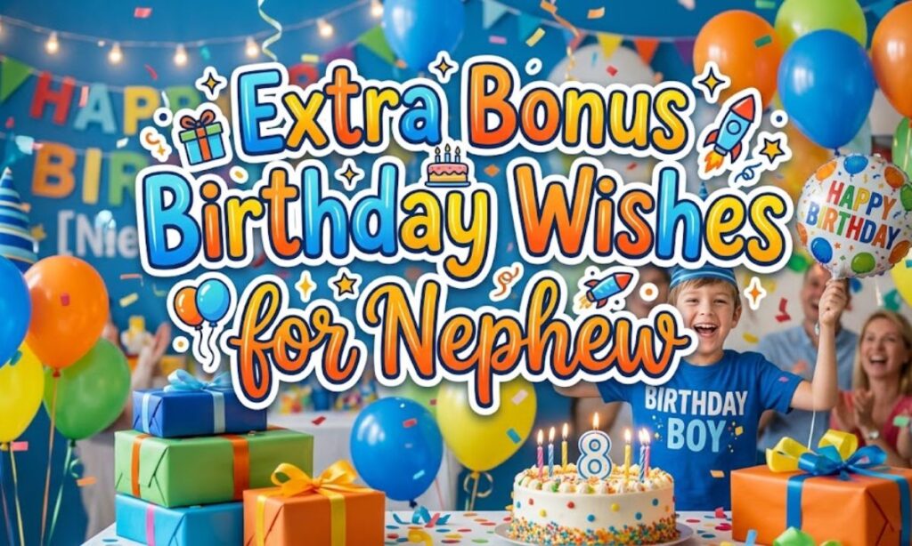 Extra Bonus Birthday Wishes for Nephew