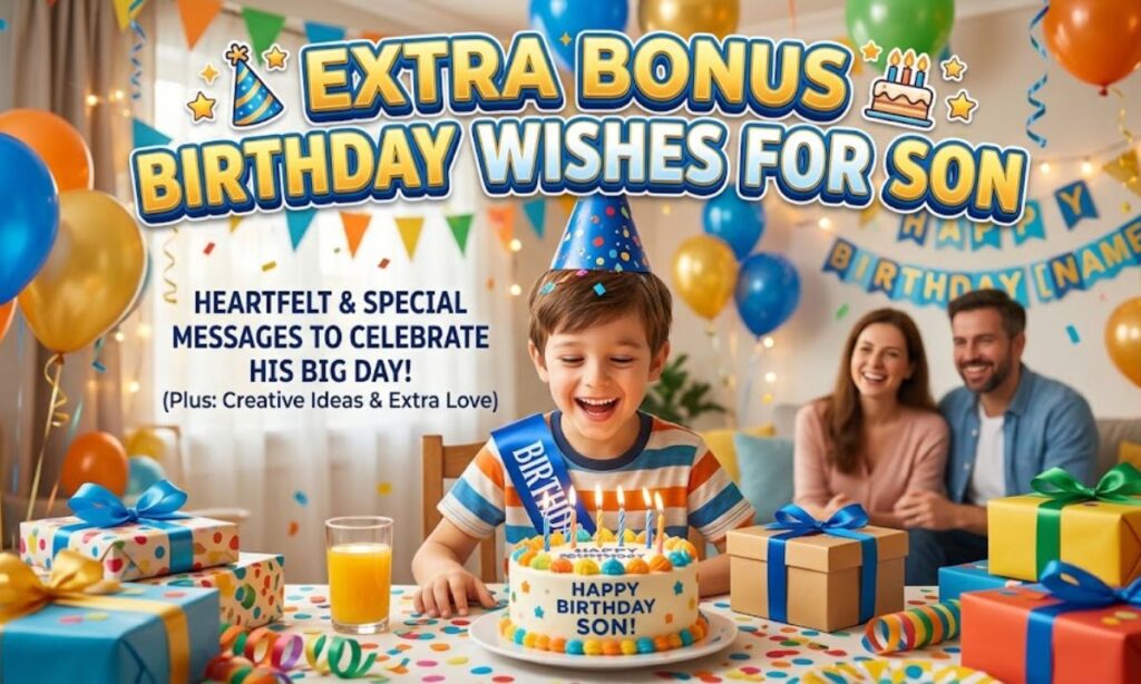 Extra Bonus Birthday Wishes for Son