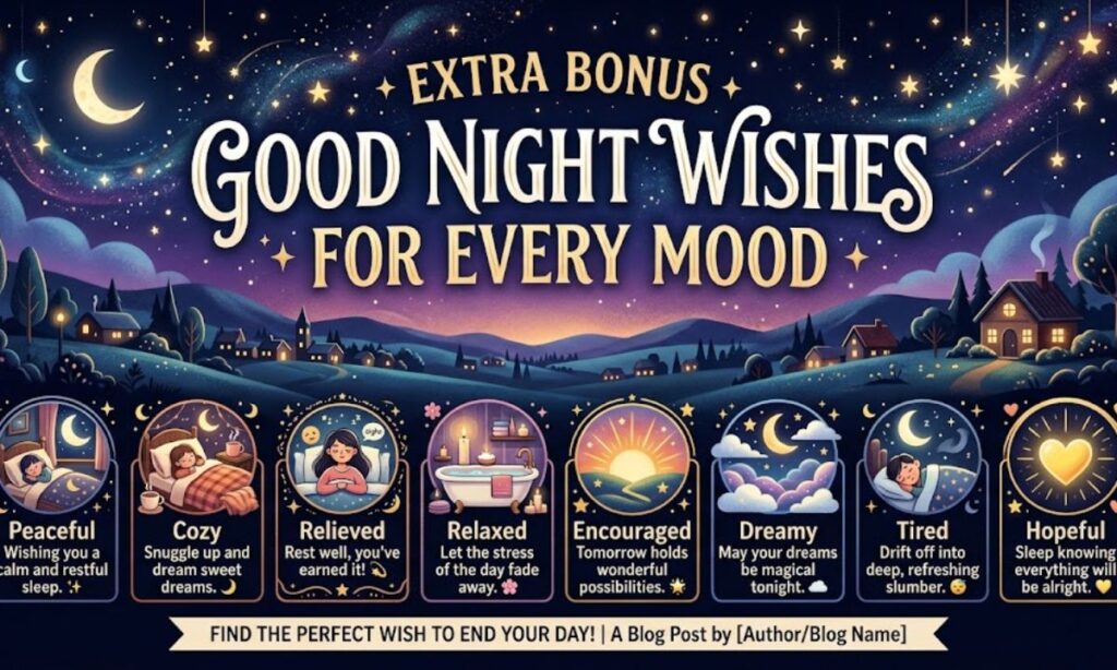 Extra Bonus Good Night Wishes for Every Mood