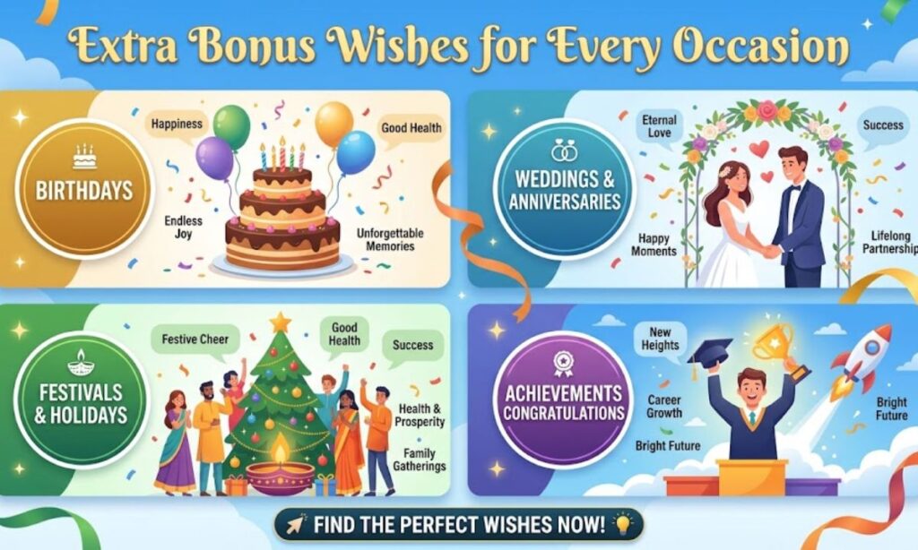 Extra Bonus Wishes for Every Occasion