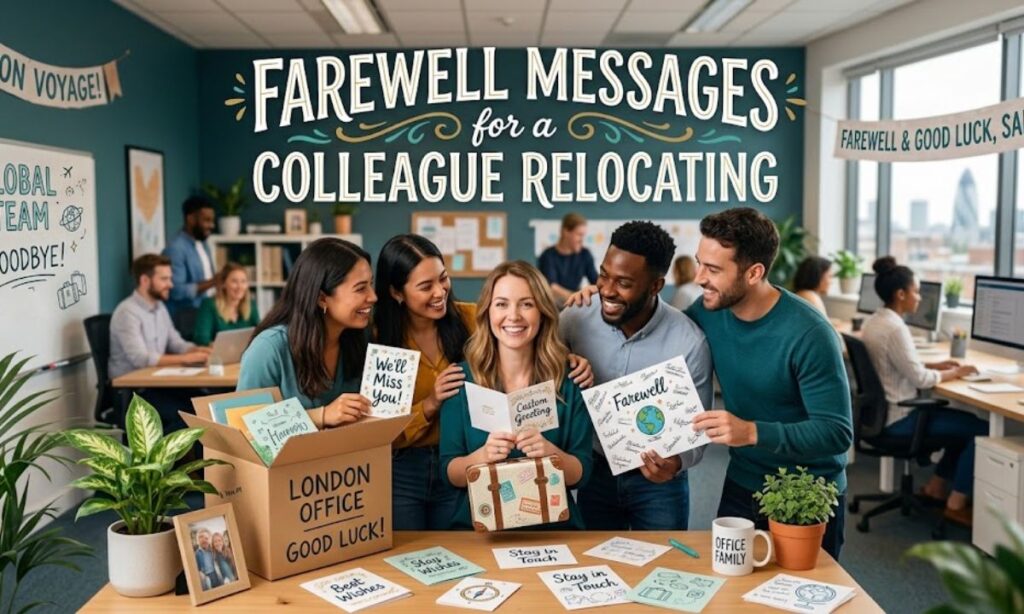 Farewell Messages for a Colleague Relocating