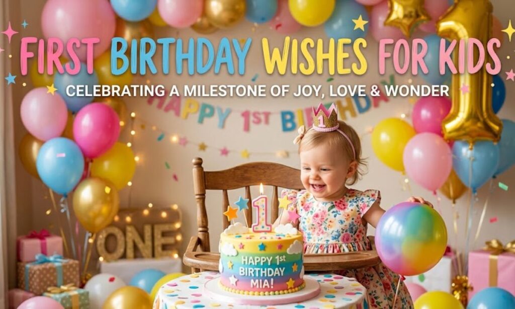 First Birthday Wishes for Kids