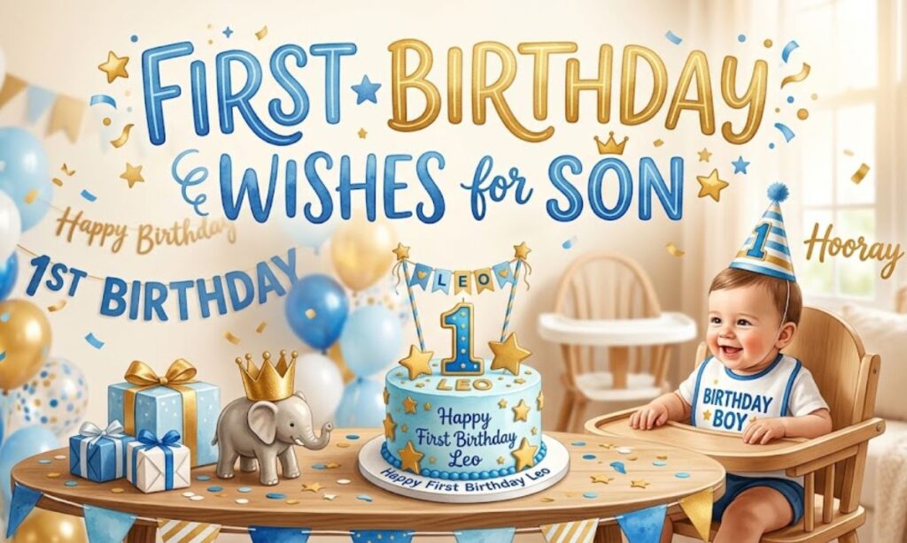 First Birthday Wishes for Son