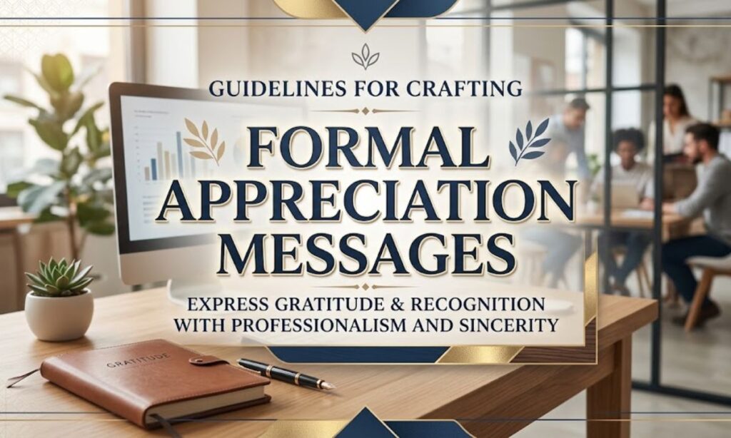 Formal Appreciation Messages