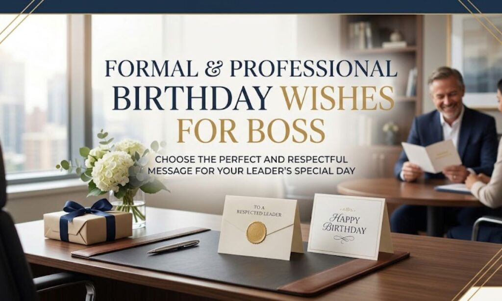 Formal and Professional Birthday Wishes for Boss