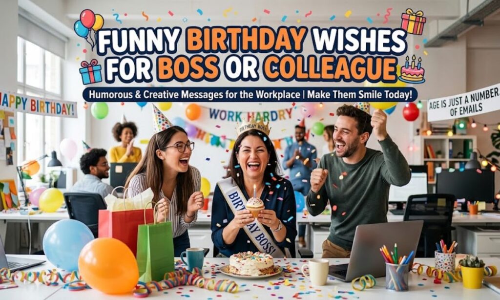 Funny Birthday Wishes for Boss or Colleague