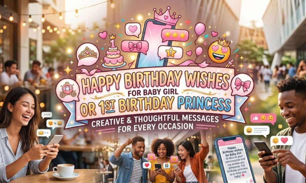 Happy Birthday Wishes for Baby Girl or 1st Birthday Princess