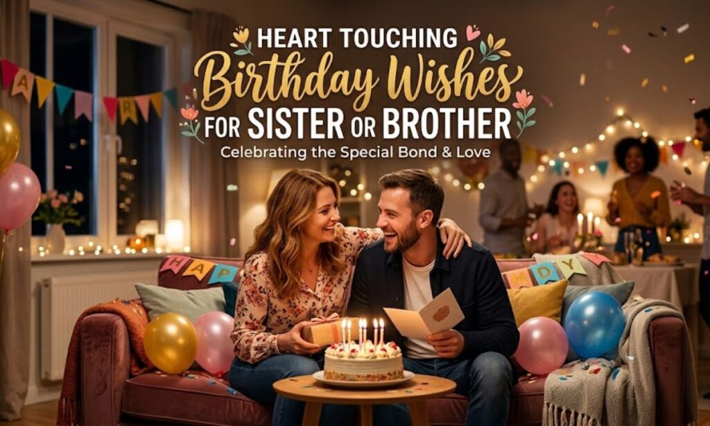 Heart Touching Birthday Wishes for Sister or Brother