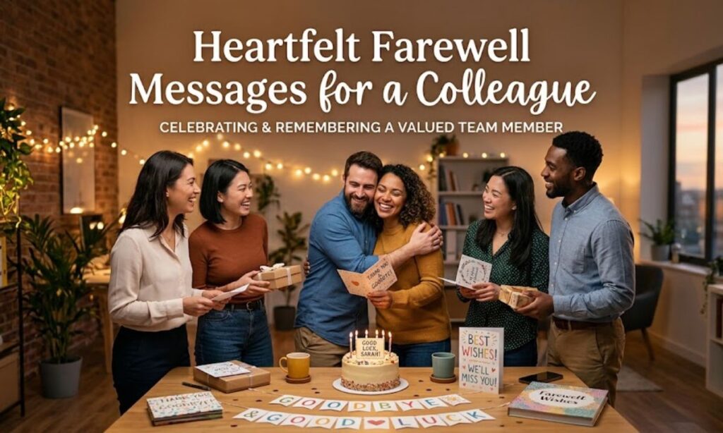 Heartfelt Farewell Messages for a Colleague