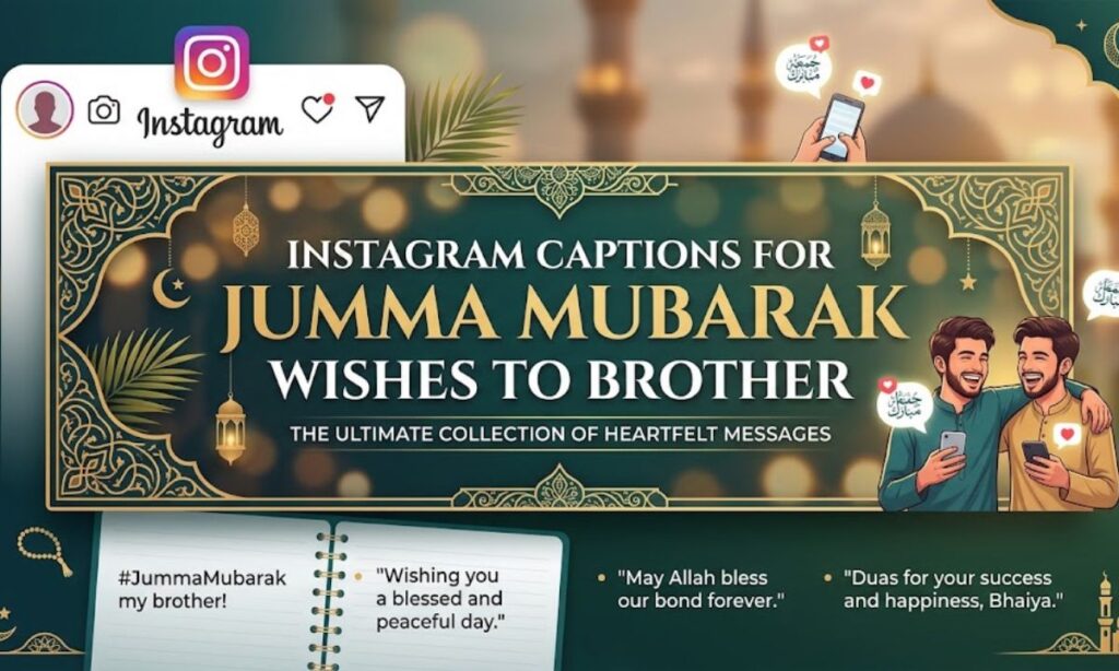 Instagram Captions for Jumma Mubarak Wishes to Brother