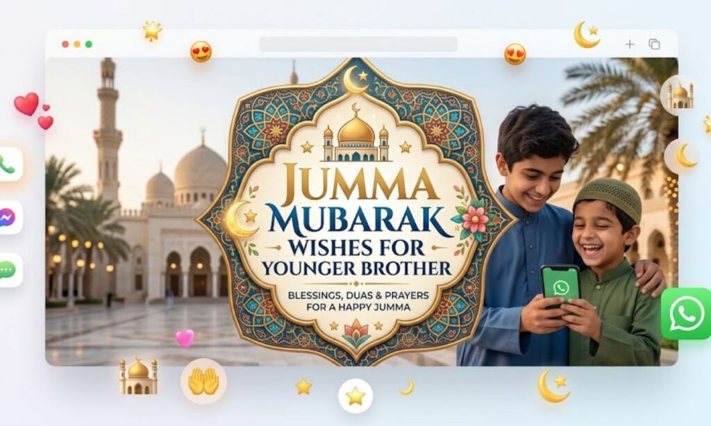 Jumma Mubarak Wishes for Younger Brother