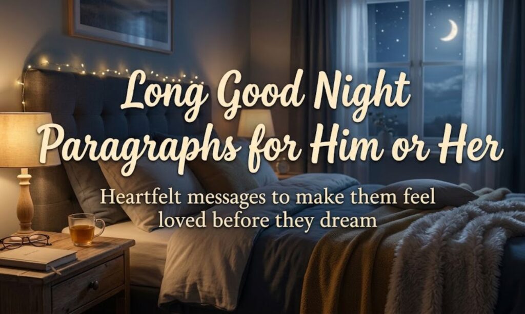 Long Good Night Paragraphs for Him or Her