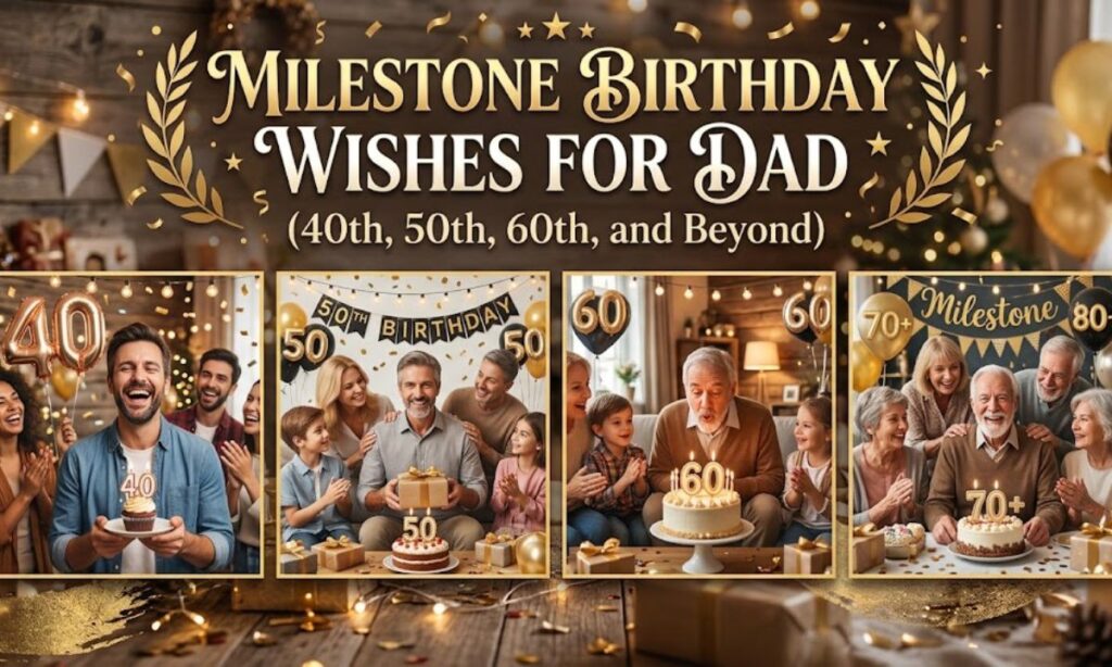 Milestone Birthday Wishes for Dad (40th, 50th, 60th, and Beyond)