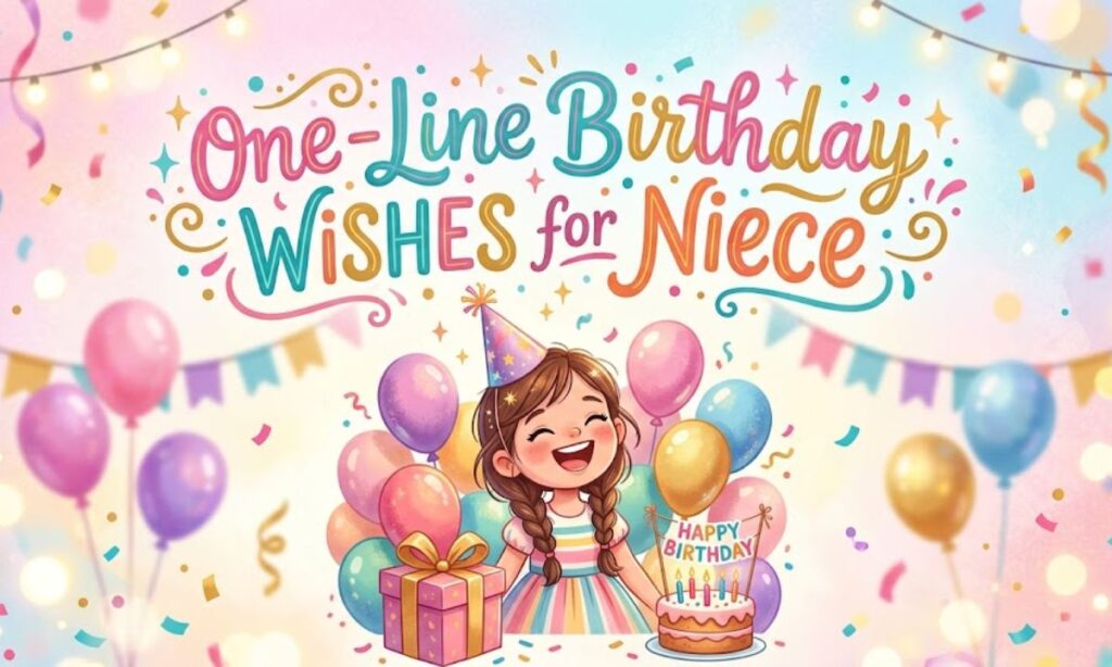 One-Line Birthday Wishes for Niece