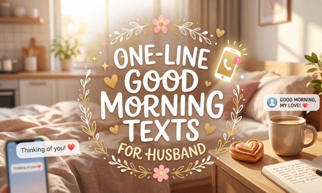 One-Line Good Morning Texts for Husband