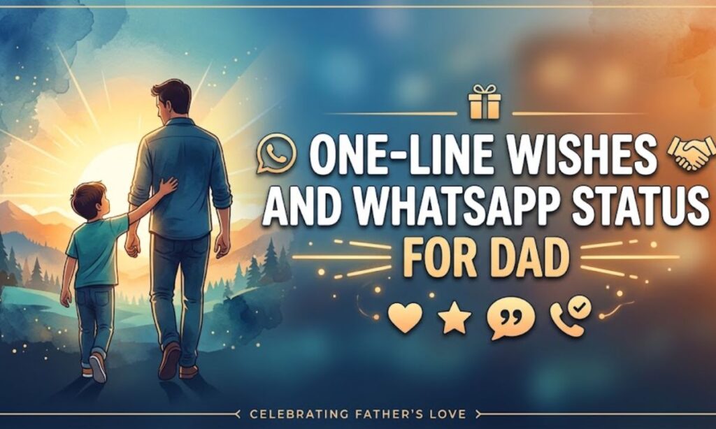 One-Line Wishes and WhatsApp Status for Dad