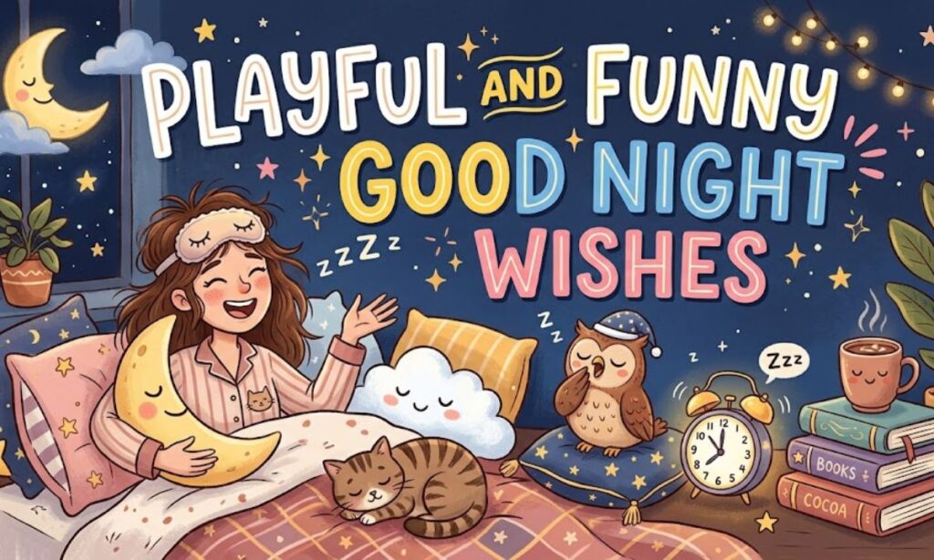 Playful and Funny Good Night Wishes