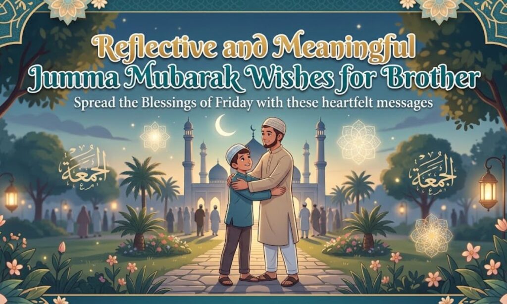 Reflective and Meaningful Jumma Mubarak Wishes for Brother