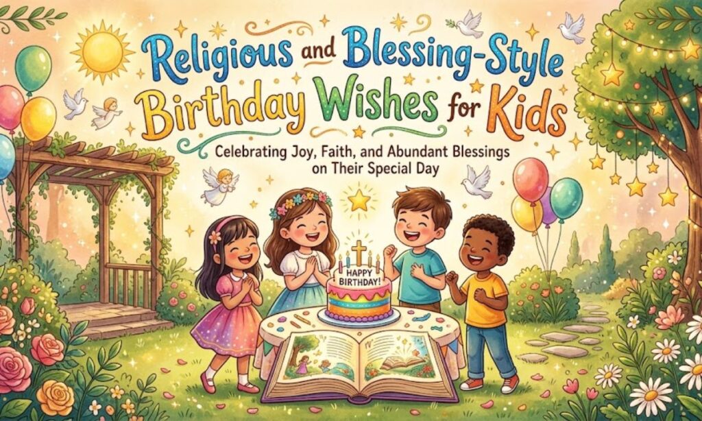 Religious and Blessing-Style Birthday Wishes for Kids