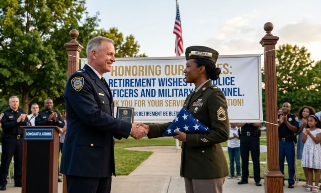 Retirement Wishes for Police Officers and Military Personnel