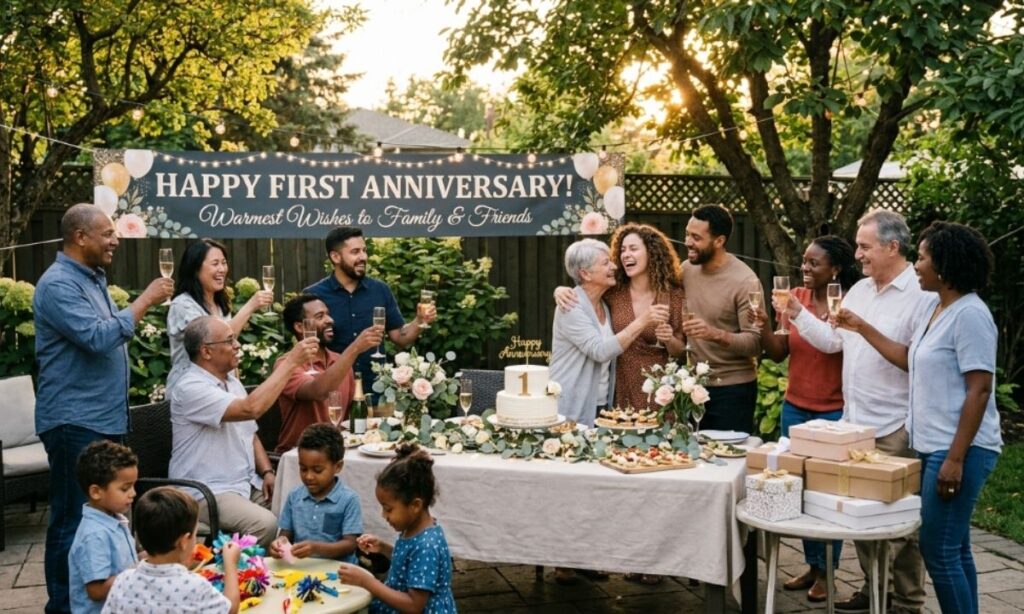 Short and Simple First Anniversary Wishes for Cards and Texts