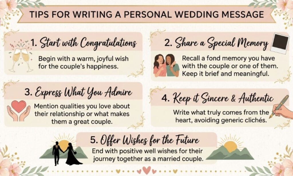 Tips for Writing a Personal Wedding Message