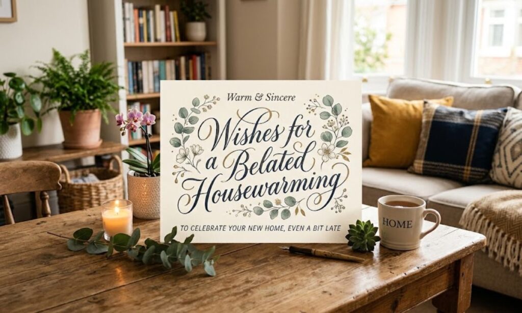 Wishes for a Belated Housewarming