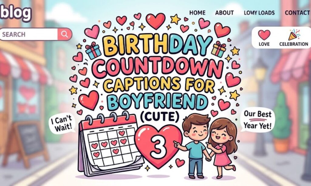 Birthday Countdown Captions for Boyfriend (Cute)