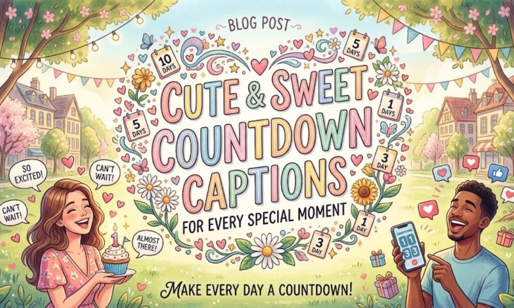 Cute and Sweet Countdown Captions