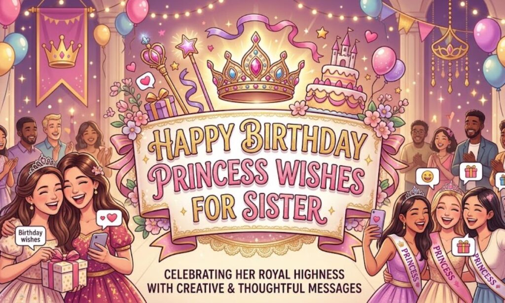 Happy Birthday Princess Wishes for Sister