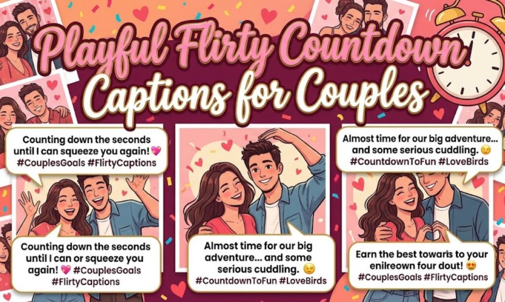Playful Flirty Countdown Captions for Couples