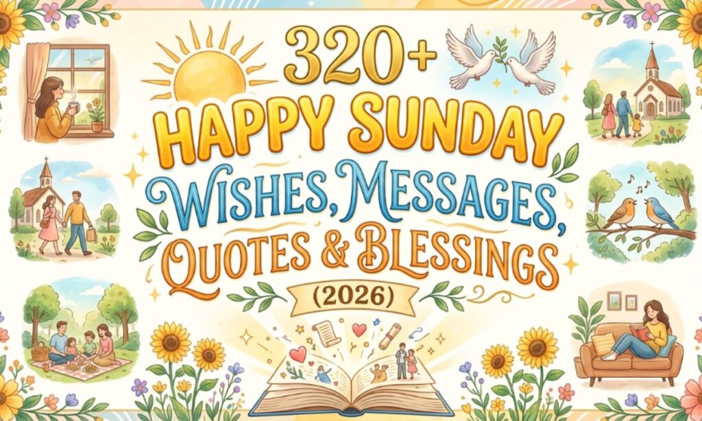 320+ Happy Sunday Wishes, Messages, Quotes & Blessings (2026)