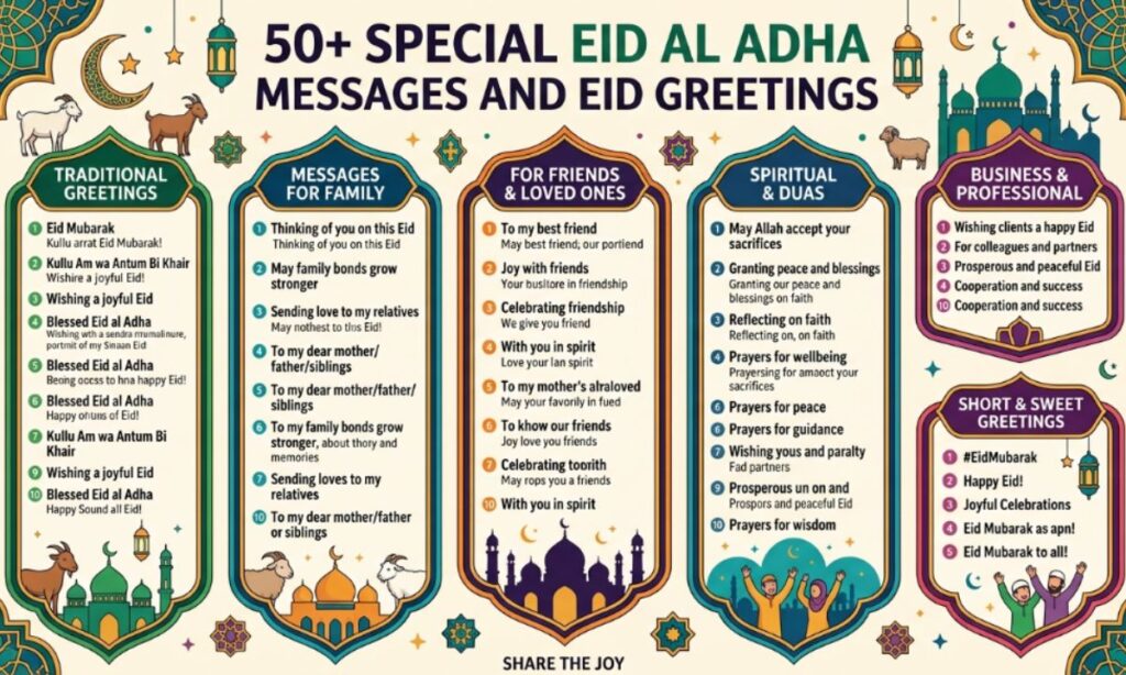 50+ Special Eid al Adha Messages and Eid Greetings