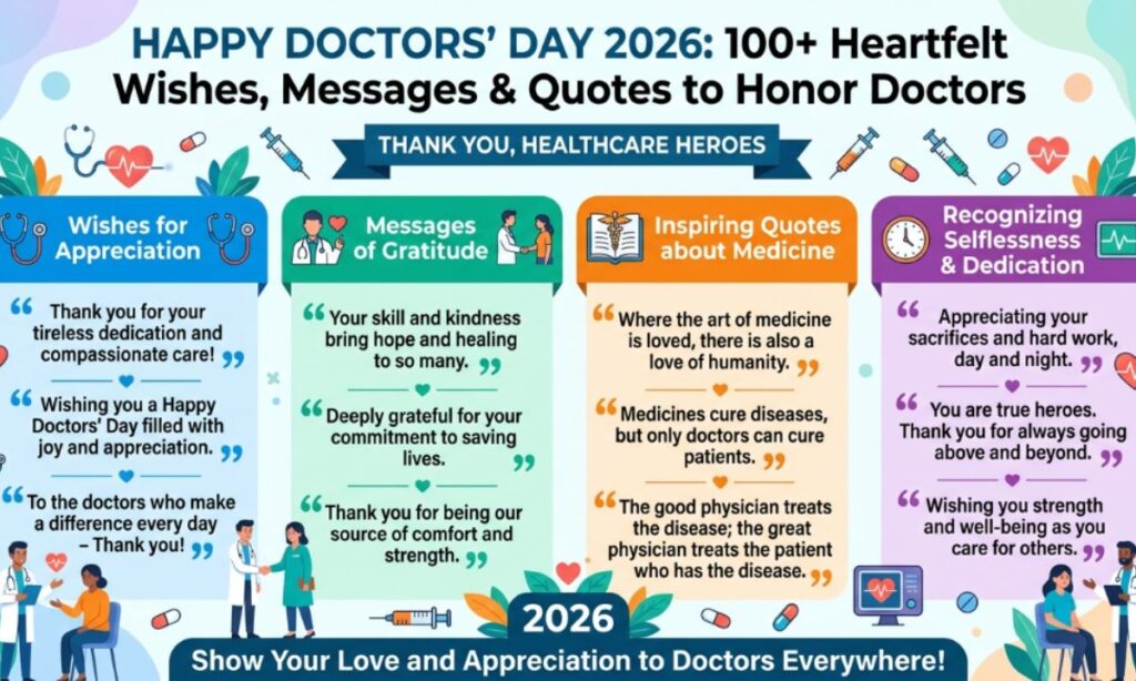 100+ Heartfelt Doctors Day Wishes, Messages & Quotes to Honor Doctors (2026)