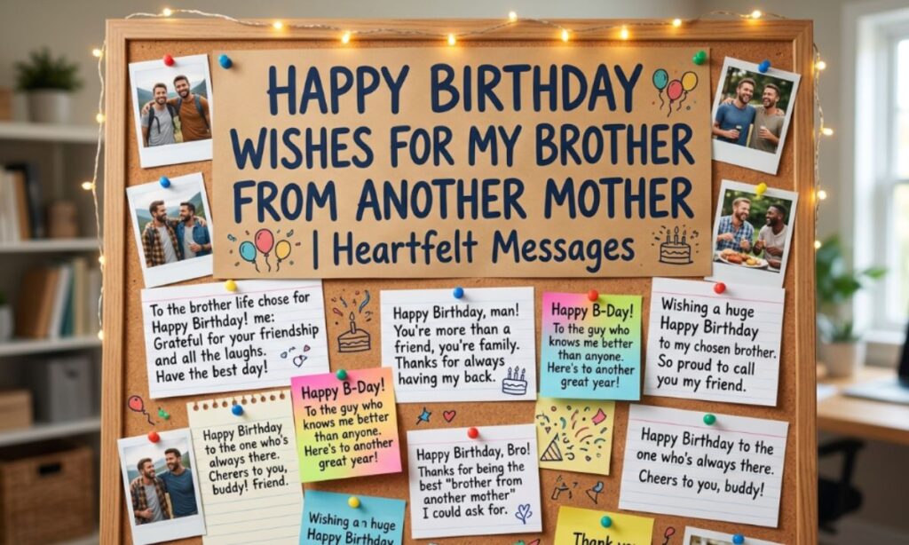 150+ Happy Birthday Wishes for Brother from Another Mother Heartfelt Messages